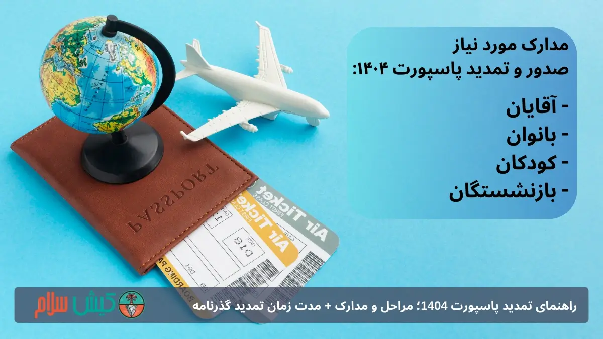 راهنمای صدور و تمدید پاسپورت 1404؛ مراحل و مدارک + مدت زمان تمدید گذرنامه